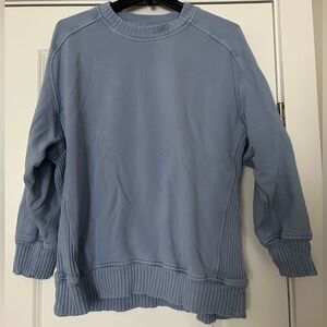 Aerie Soft Powder Blue Oversized Knit Sweater